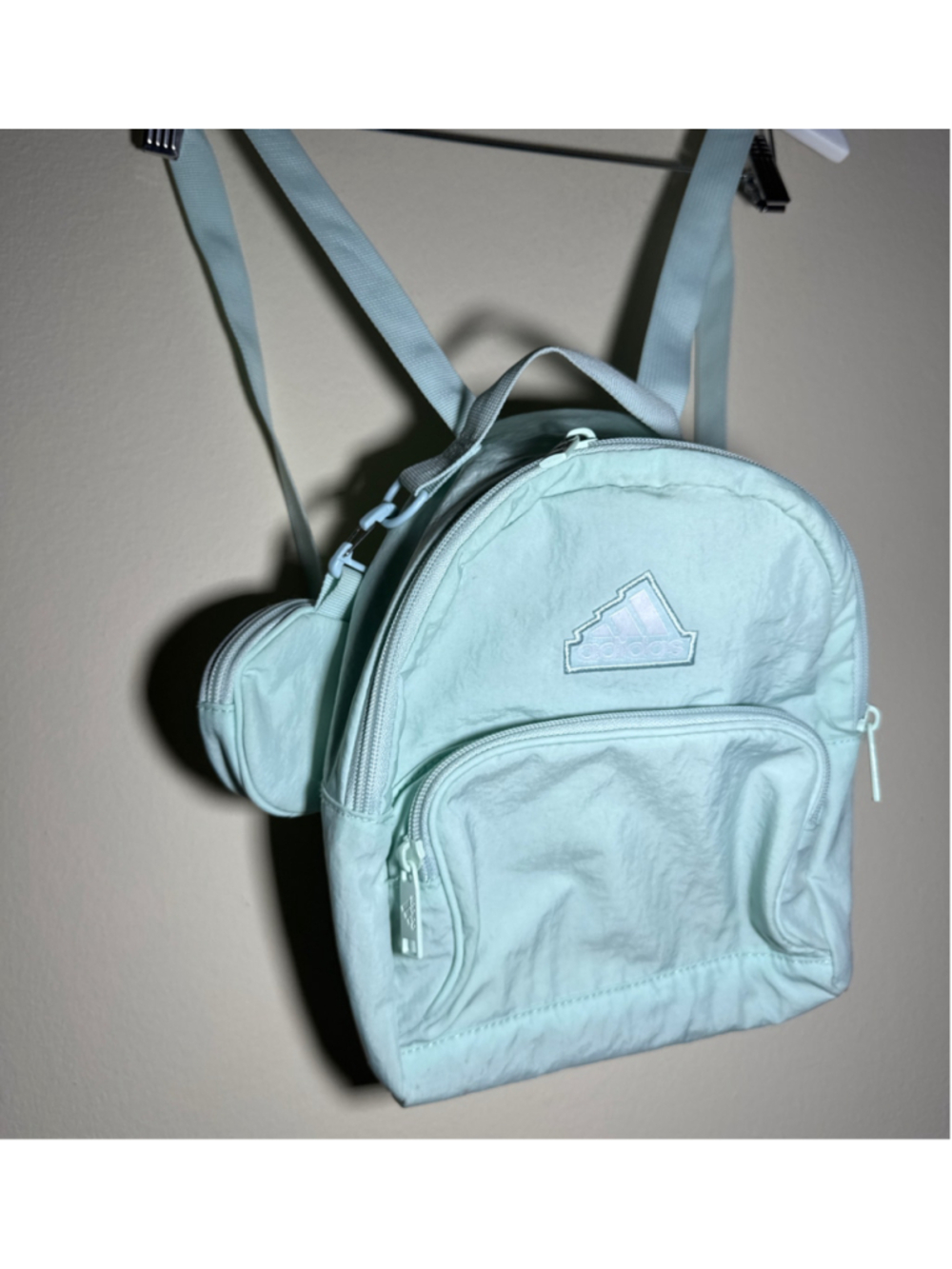 Adidas Mini Backpack One Size Mint Green - Picture 1 of 5